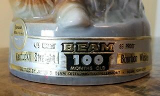 VINTAGE 1974 JIM BEAM 100 MONTHS OLD FOX DECANTER 3