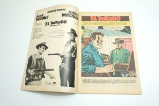 VINTAGE DELL EL DORADO MOVIE COMIC 1967 FROM JOHN WAYNE ' S 26 BAR RANCH 2