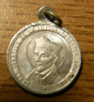 Vintage St Ignatius Loyola,  Our Lady Of Guadalupe Medal