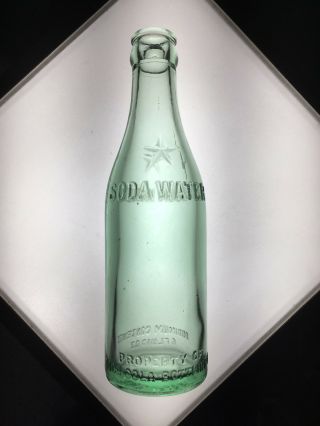 Coca Cola Soda Water Bottle Presque Isle Maine Straight Sided Star