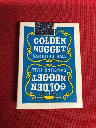 Golden Nugget Playing Cards Blue Deck 1970s Gen.  3