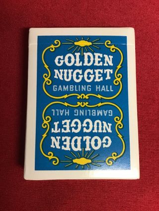 Golden Nugget Playing Cards Blue Deck 1970s Gen.  3 2