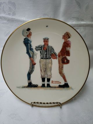 Norman Rockwell,  The Coin Toss,  1981 Decorate Plate,