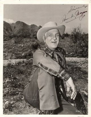 American Character Actor Frank Morgan,  Signed Vintage Studio Photo.