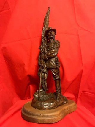 Ron Tunison Civil War Cold Cast Bronze Sculpture/statue General Samuel Crawford