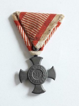 Ww1 Austro Hungary Austria Austrian Military Iron Cross Medal Franz Joseph - 1916
