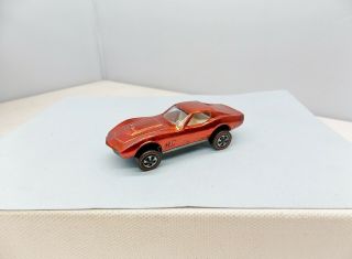 Hot Wheels Custom Corvette - Red - Awesome - Vintage Redline