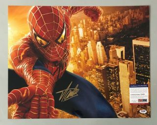 Stan Lee Signed 16x20 Spider - Man 2 Photo Autographed Psa/dna Auto