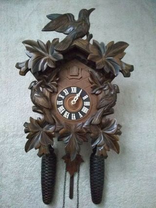Black Forest Large 8 Day Mechanical Cuckoo Clock In