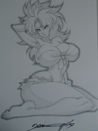 Rogue X - Men Sexy Busty Girl Sketch Pinup - Daikon Art