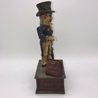 Uncle Sam cast iron bank vintage antique (1940s?) 12 