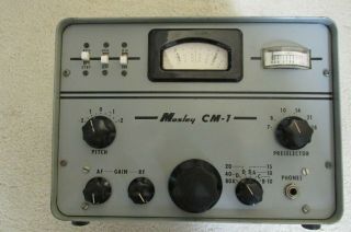 Looking Rare Vintage Mosley Cm - 1 Ham Radio Tube Receiver Am Ssb Cw