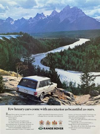 1989 Range Rover Few Luxury Cars Come W/ Exterior As As Ours Print Ad
