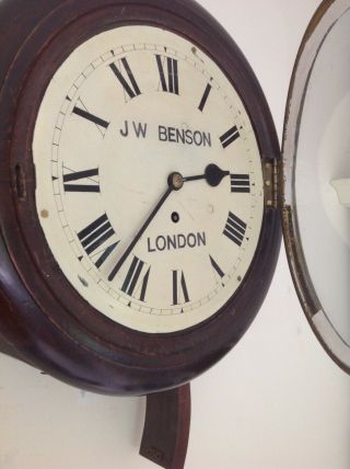 Fusee Wall Clock J W Benson London