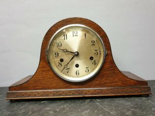 Vintage Napoleon Hat 8 Day Westminster Chiming Mantle Clock