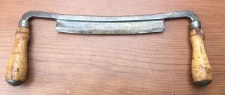 Vintage Reliance 8 In.  Draw Knife By Greenlee,  Rockford,  Ill.  Woodworking Tool