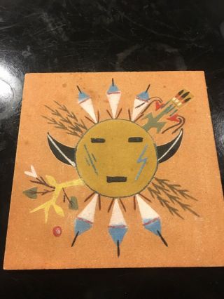 Native American Navajo Art The Four Seasons And The Rising Sun Sand Painting
