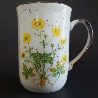 Vintage Stoneware Buttercup No 104 Coffee Cup Mug Japan Brown Speckles 8 Oz 4 " T