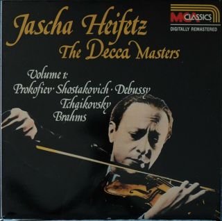 Mca R100604 Jascha Heifetz:the Decca Masters,  1989 Vinyl Issue
