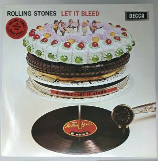 Rolling Stones Let It Bleed Red Colored Vinyl Lp Record Holland Mistake Press