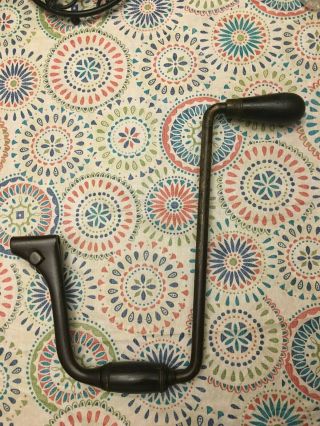 Vintage J S Fray Co.  Spofford Brace Drill Handle Rings 12 " Sweep Collectible Usa