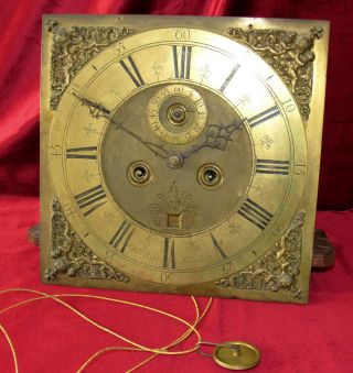 Top Quality Antique Brass English 8 Day Grandfather/longcase Clock Movement Dial