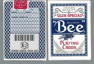 1 Deck Bee " Tech Art " Ultra - Rare Playing Cards From Uspc