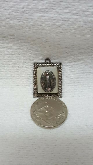 Sterling Silver Virgin Mary Charm
