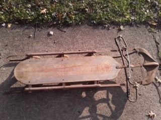 Vintage Wooden Snow Sledge Sled Great For Decoration