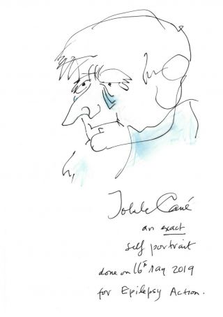 Doodle By John Le Carré (author,  The Spy Who Came In From The Cold)