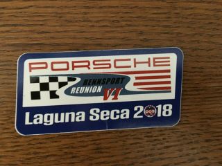 2018 Porsche Rennsport Reunion Vi Porsche Club Of America Pca Attendance Sticker