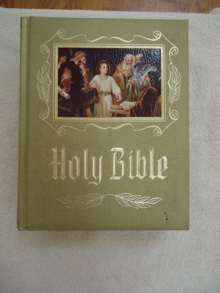 Vintage Large Family Holy Bible
