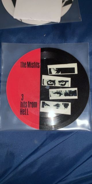 The Misfits 3 Hits From Hell 7 " Picture Disc Ep Kbd Limited To 10 Copies Rare