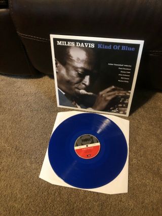 Miles Davis Kind Of Blue John Coltrane 180g Blue Colored Vinyl Jazz Lp 2016