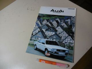 Audi Line Up Japanese Brochure 1982 Models 80 Coupe 100 81w 85w B2