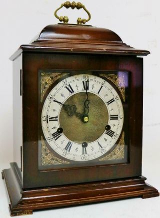Antique Smiths 8 Day Westminster Chime Musical Caddie Top Mantel/bracket Clock