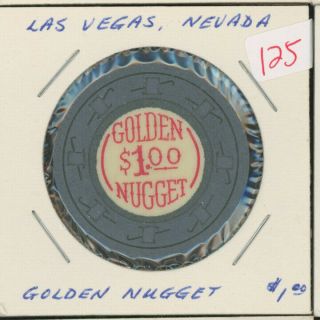 $1 Golden Nugget Club Las Vegas Nevada Casino Poker Chip Gambling Token