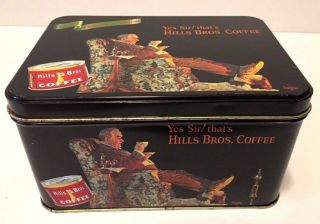 1998 Holiday Edition Hills Brothers Coffee Tin - Norman Rockwell