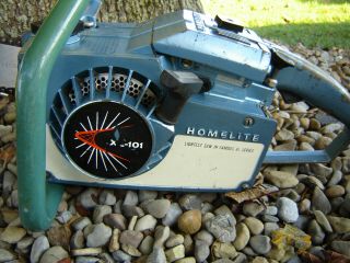 Vintage Homelite XL - 101 Blue Chainsaw 16 