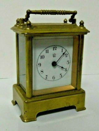 Antique Waterbury Brass Carriage Chime Clock Repair