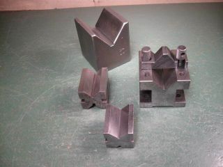 Old Machining Tools Machinist Fine V - Blocks Group All Types Fine Group