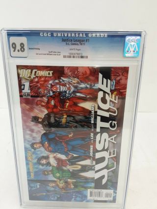 Justice League 1 - 2nd Printing,  Graded 9.  8 - The 52 - Dc Comics/2011
