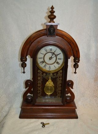 Antique Eastlake Style Parlor Clock_pat 