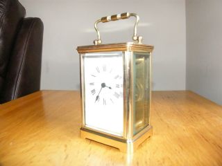 French 5 Glass Carriage Clock Good Order