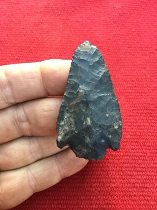 Indian Artifacts / Fine Ohio Basal Notch Point / Authentic Arrowheads