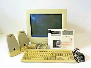 Vintage Dell No.  M780 Monitor,  Quiet Key Keyboard,  Mouse & Speakers