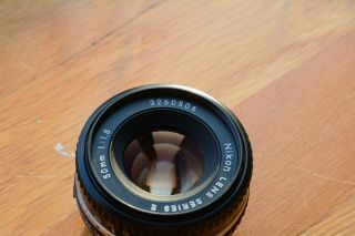 Vintage Nikon 50mm F/1.  8 Series E Lens Ais Ai - S Pancake Freeshipping