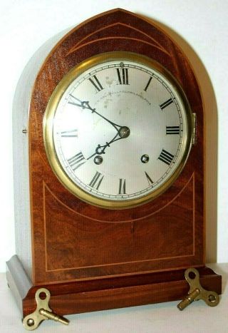 Antique Winterhalder & Hofmeier Petite Sonnerie Bracket Clock.  For J E Caldwell