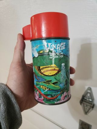Vintage Voyage To The Bottom Of The Sea Lunch Box Thermos