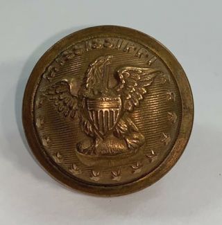 Mississippi State Seal Goodwins Brass Uniform Button Militia 7/8 " Antique